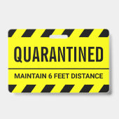 Coronavirus Selbstisolierung Quarantäne Ausweis (Rückseite)