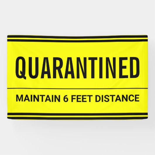 Coronavirus Selbstisolierung Quarantäne Banner (Horizontal)