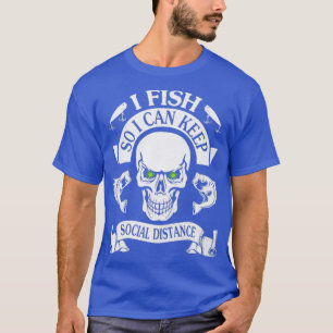 Coronavirus Skeleton Gesicht ich fischen, sodass i T-Shirt