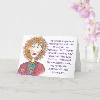 CoronaVirus-Spaß Karte