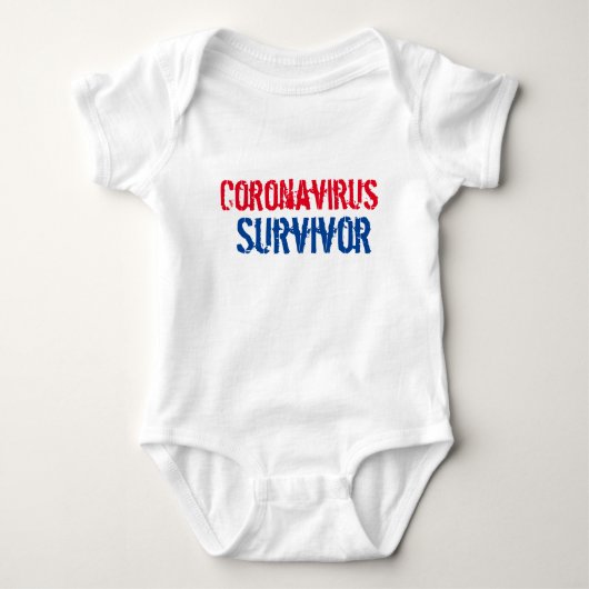 Coronavirus Survivor Baby One-Piece Baby Strampler (Vorderseite)