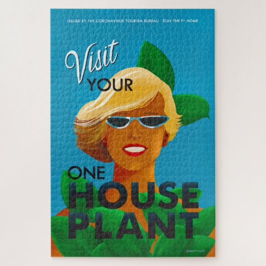 Coronavirus Tourism Bureau House Pflanze Puzzle (Vertikal)