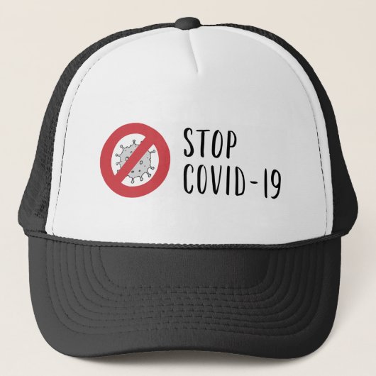 Coronavirus Trucker Hat Truckerkappe (Vorderseite)
