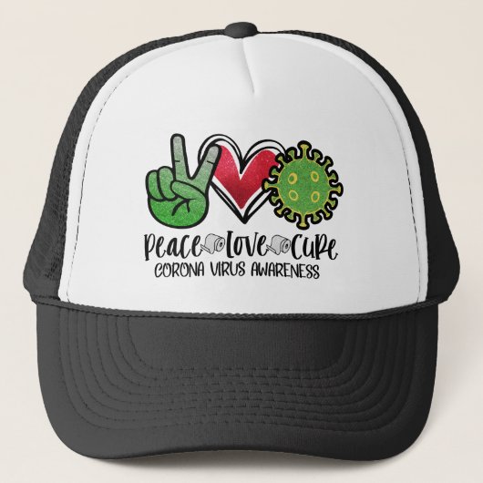 Coronavirus Trucker Hat Truckerkappe (Vorderseite)