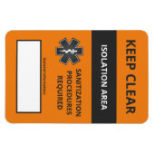 Coronavirus Warning Magnet Small (Covid19) (Horizontal)