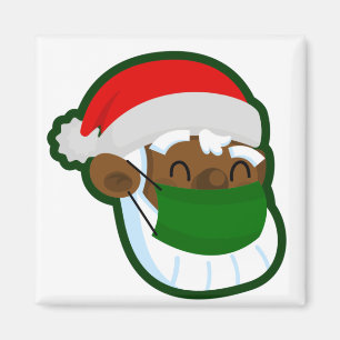 coronavirus weihnachtsgesichtsmaske schwarz weihna magnet