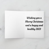 Coronavirus Weihnachtskarte Feiertagskarte (Innenseite)