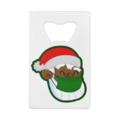 Coronavirus Weihnachtsmaske Geldbeutel Flaschenöffner (Rückseite)