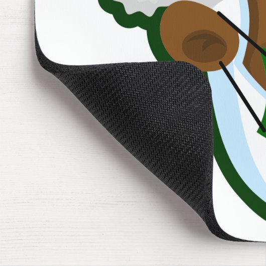 Coronavirus Weihnachtsmaske Mousepad (Ecke)