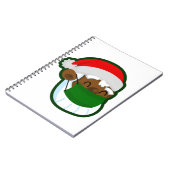 Coronavirus Weihnachtsmaske Notizblock (Linke Seite)