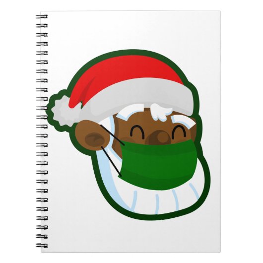 Coronavirus Weihnachtsmaske Notizblock (Vorderseite)