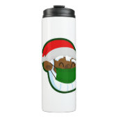 Coronavirus Weihnachtsmaske Thermosbecher (Vorderseite)
