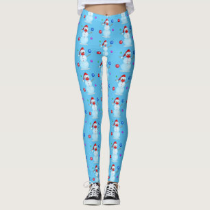 Coronavirus Weihnachtsschneemaske Leggings
