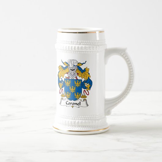 Coronel Familienwappen Bierglas (Rechts)