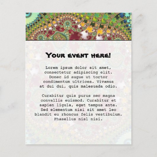 Coronel - Fraktal Flyer (Vorne)