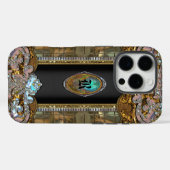 Coronelli Chic Elegant Monogram Case-Mate iPhone Hülle (Rückseite (Horizontal))