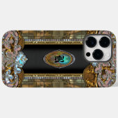 Coronellie Chic Elegant Monogram Case-Mate iPhone Hülle (Rückseite (Horizontal))