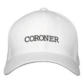 Coroner Black Hat Bestickte Baseballkappe (Vorderseite)