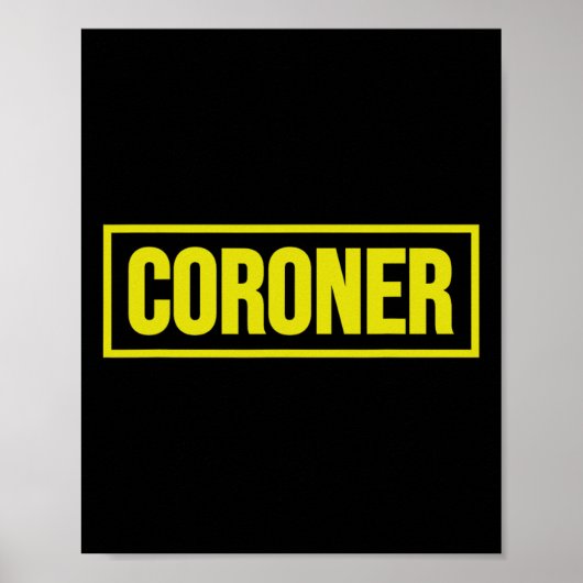 Coroner Uniform Costume Halloween Poster (Vorne)