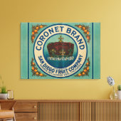 Coronet Lemon LabelChula Vista, CA Leinwanddruck (Insitu (Wohnzimmer))