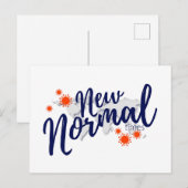 Corornavirus Covid 19 Pandemie Neue Normalität Postkarte (Vorne/Hinten)
