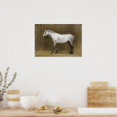 Corot - Apple Gray Horse Poster (Küche)