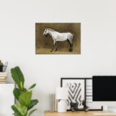 Corot - Apple Gray Horse Poster (Heimbüro)