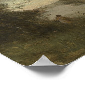 Corot: Bathers in einem bewaldeten Bach Poster (Ecke)
