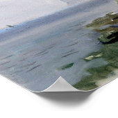 Corot - Chalk Cliffs in der Nähe von Yport Poster (Ecke)