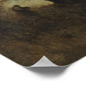 Corot - Das Mondlichtboot 1871 Poster (Ecke)