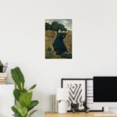 Corot - das neugierige kleine Mädchen Poster (Heimbüro)