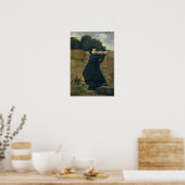 Corot - das neugierige kleine Mädchen Poster (Küche)