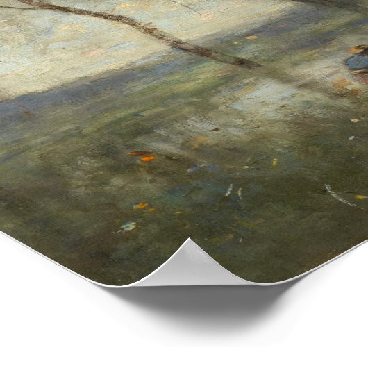Corot - Der Teich 1868 Poster (Ecke)