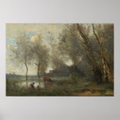 Corot - Der Teich 1868 Poster (Vorne)