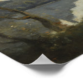Corot - Der verehrte Boatman Poster (Ecke)