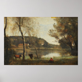 Corot - Der Ville-D'Avray Lake Poster