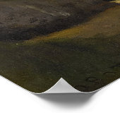 Corot - die Mauer Poster (Ecke)