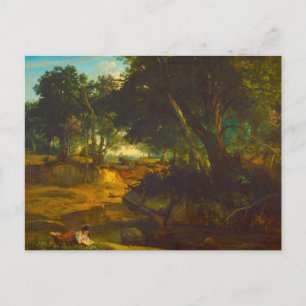 Corot Forest of Fontainbleau Postkarte