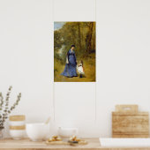 Corot - Frau Stumpf und ihre Tochter Poster (Küche)