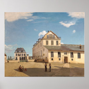 Corot - Haus und Fabrik von Monsieur Henry Poster