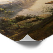 Corot - Italienische Landschaft Poster (Ecke)