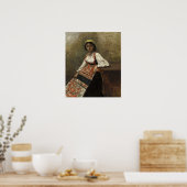 Corot - Italienisches Mädchen 1872 Poster (Küche)