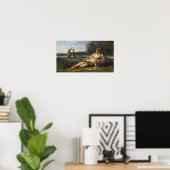 Corot - junge Frauen von Sparta Poster (Heimbüro)