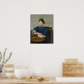 Corot - Kleines Mädchen mit Puppe Poster (Küche)