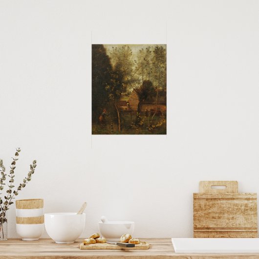 Corot - Landschaft Poster (Küche)