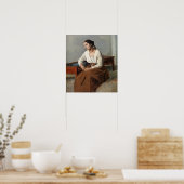 Corot - Melancholy, Italienische Frau Poster (Küche)