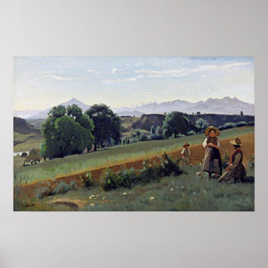 Corot - Mornex (Haute-Savoie) 1840 Poster (Vorne)