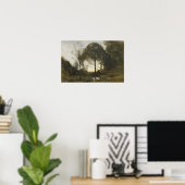 Corot - Nymphen und Schriften Poster (Heimbüro)