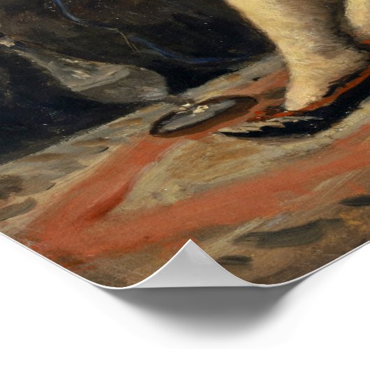 Corot - Odalisque 1871 Poster (Ecke)