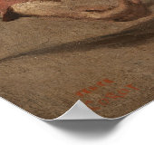 Corot - Pensive junge Frau Poster (Ecke)